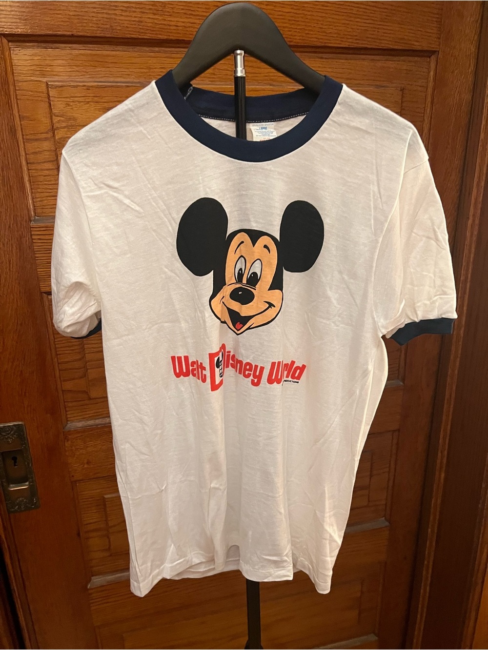 Vintage Retro Walt Disney World Mickey Ringer Tee
